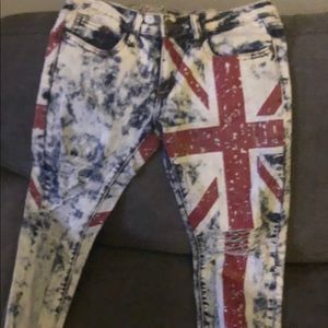 Americans flag jeans
